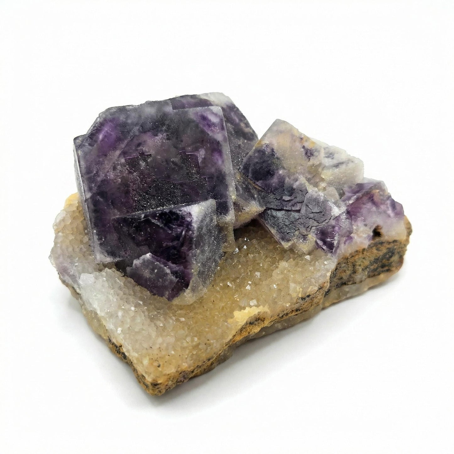 Raw purple fluorite