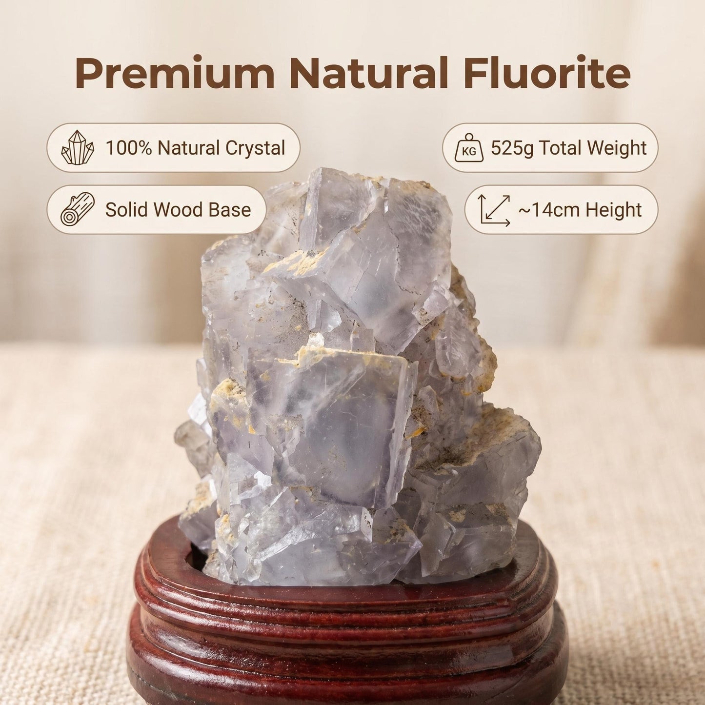 Fluorite Raw Stone 06