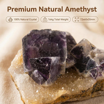 Raw purple fluorite