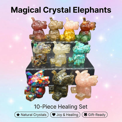 Cute Animal Series – Elephant Healing Set (10 pieces)