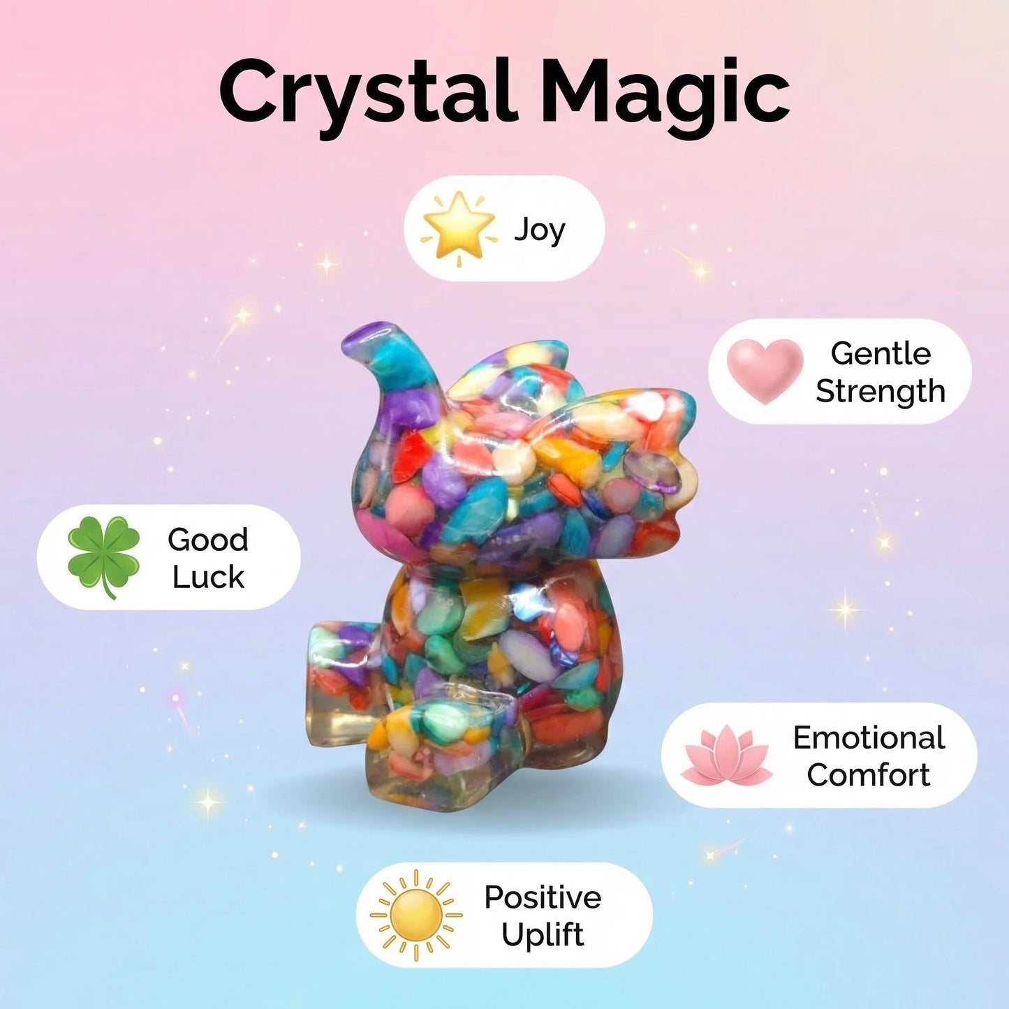 Cute Animal Series – Elephant Healing Set (10 pieces)