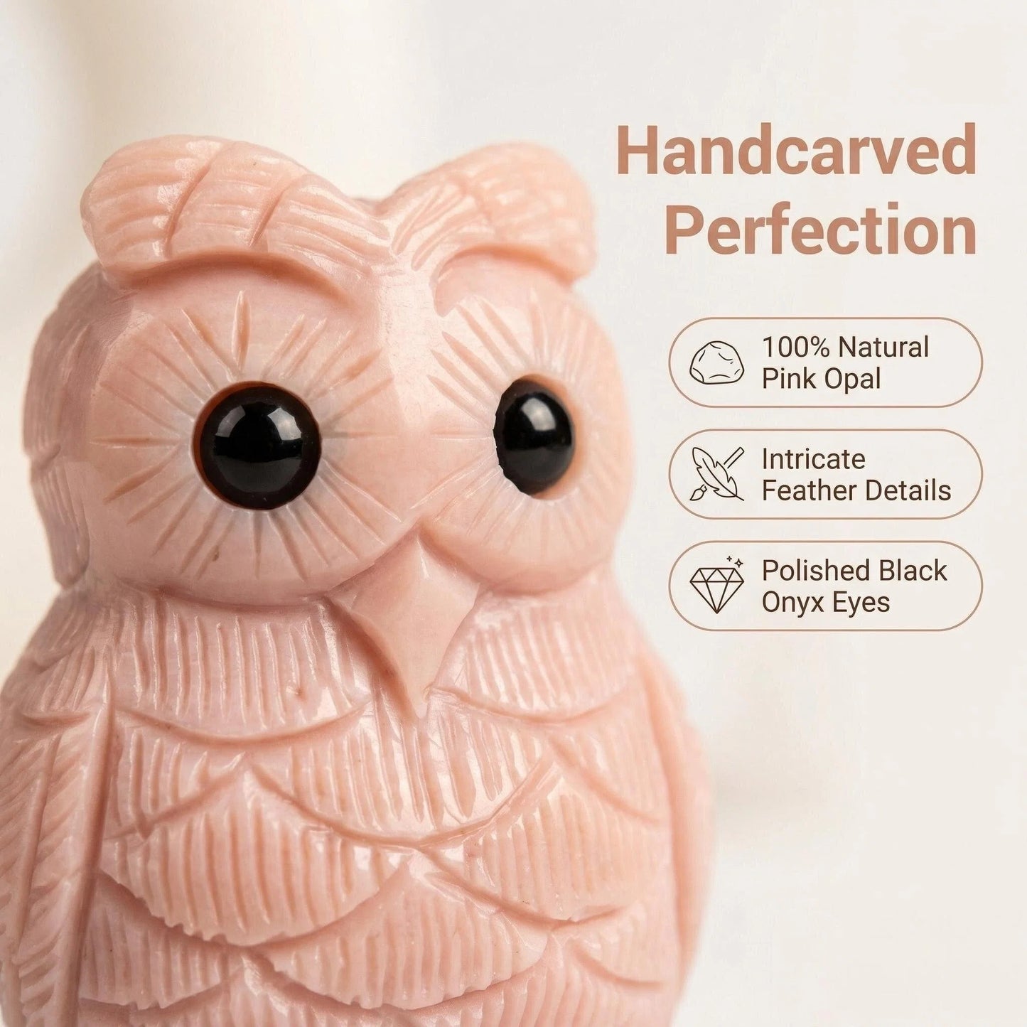 Cute Animal Collection - Pink Opal Owl Guardian Set
