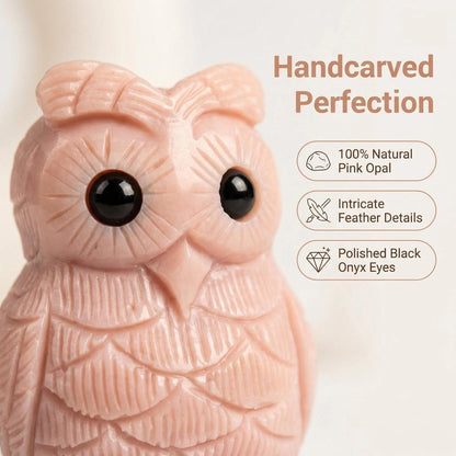 Cute Animal Collection - Pink Opal Owl Guardian Set