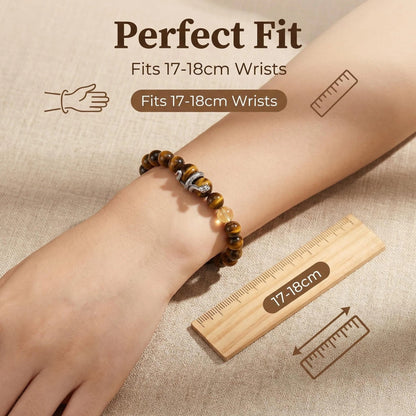 Tiger's Eye Guardian Snake Bracelet