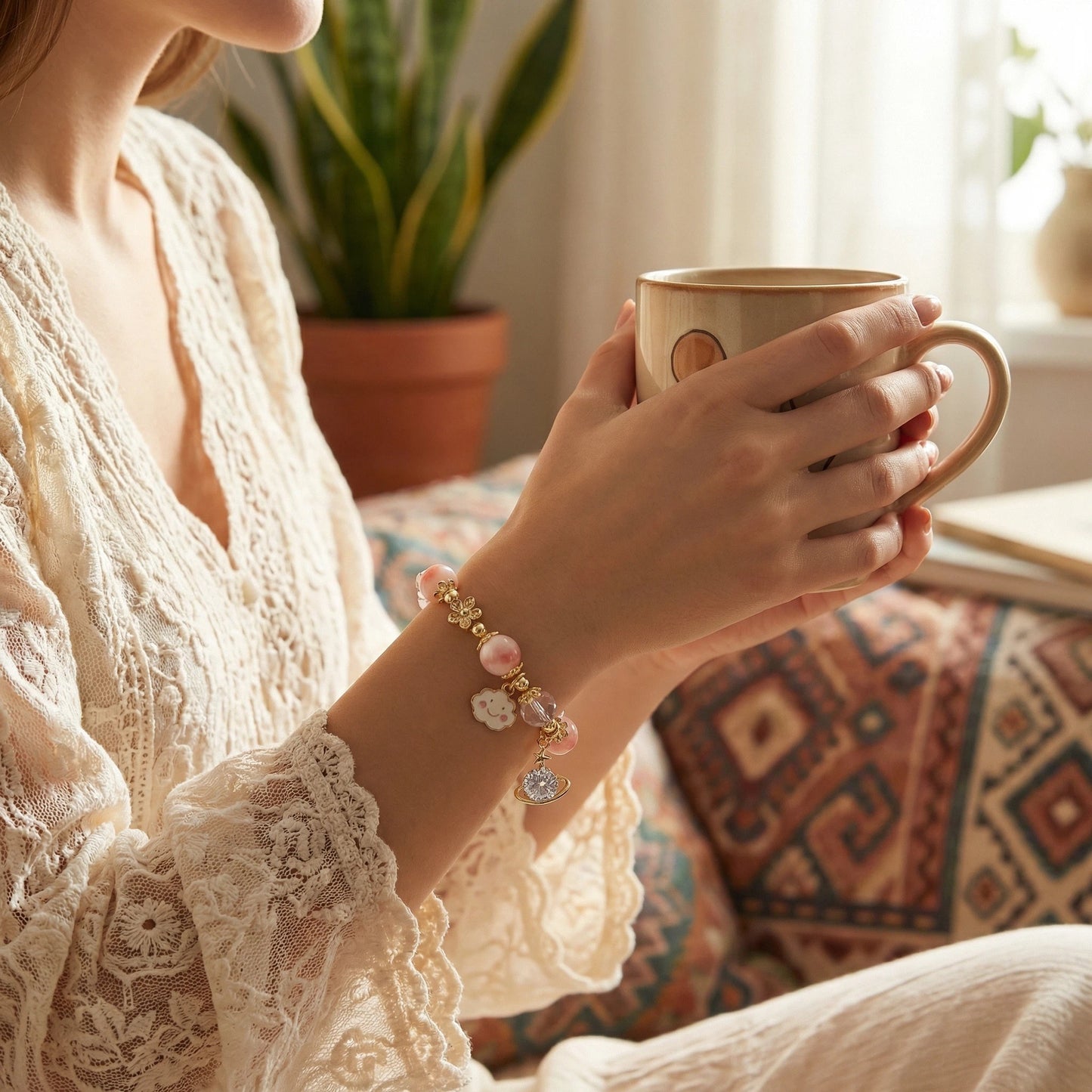 Dreamy Cloudscape Bracelet: A gentle healing and self-love bracelet