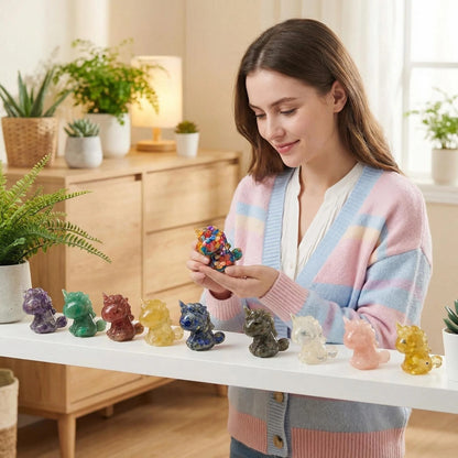 Rainbow Unicorn Crystal Chip Set of 10