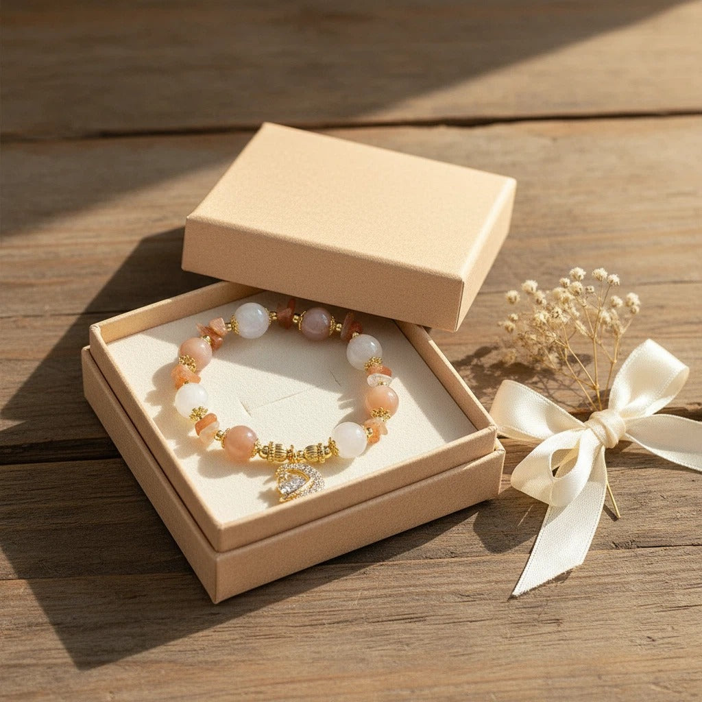 Sunstone Moonbeam Bracelet - Inner Radiance and Intuitive Wisdom