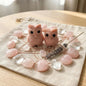 Cute Animal Collection - Pink Opal Owl Guardian Set