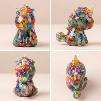Rainbow Unicorn Crystal Chip Set of 10