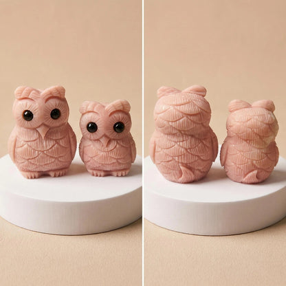 Cute Animal Collection - Pink Opal Owl Guardian Set