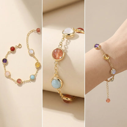 Aurora Chakra Bracelet 🌈 Aurora Chakra Bracelet – Balancing the energy of seven colored gemstones for spiritual harmony