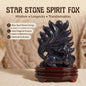 Shadow Spirit Fox – Blue Sandstone Edition Nine-Tailed Fox Guardian Statue - Blue Sandstone Version 🦊